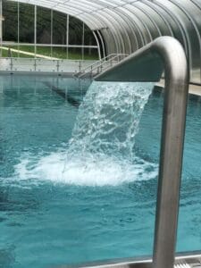 Vodná fontána na Letnom kúpalisku Remata.