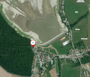 Google mapa s polohou Prírodného kúpaliska Drieňok.