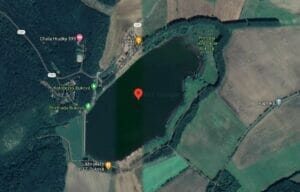 Google mapa zobrazujúca polohu jazera Vodná nádrž Buková.