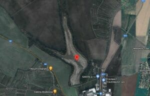 Google mapa s polohou farmy Vodná nádrž Vráble.